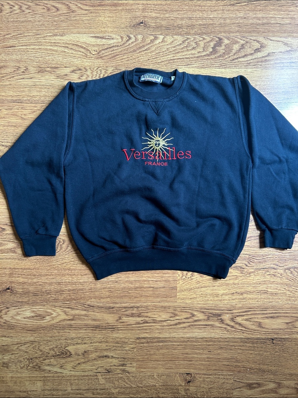 Vintage Versailles France Embroidered Sweatshirt